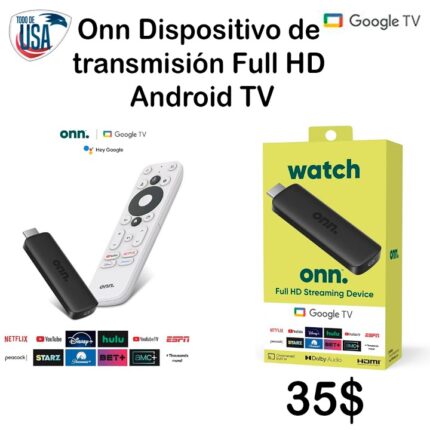Onn Dispositivo de transmisión Full HD Android TV
