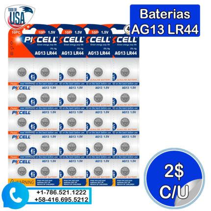 PKCELL LR44 Baterías